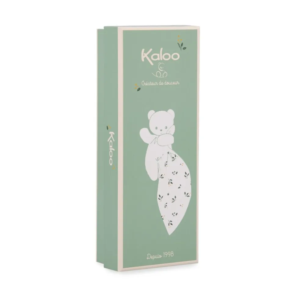 Kaloo Doudou Rose^Doudou Ours Carre Douceur Feuilles D'Amour