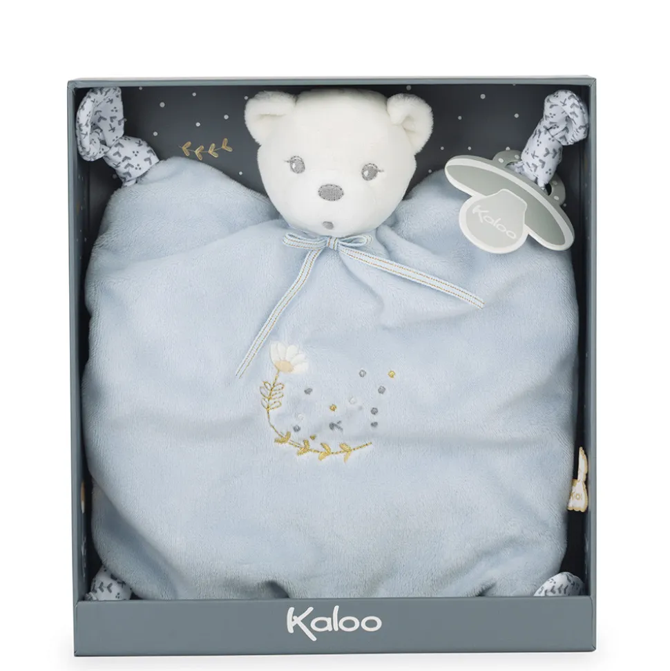 Kaloo Doudou Bleu^Doudou Ourson 4 Noeuds Bleu