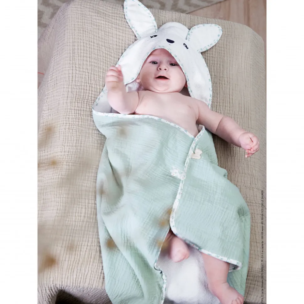 Kaloo Linge^Ma Cape De Bain Lapin Colombe
