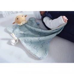 Kaloo Doudou Bleu^Maxi Doudou Coton Bio Mouton