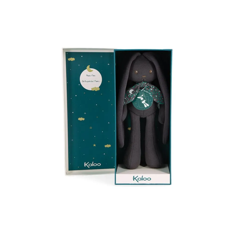 Kaloo Peluche Lapin^Pantin Lapin Gris Violine - 25 Cm