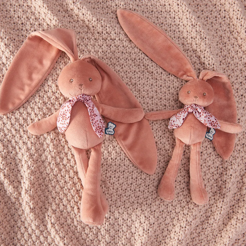 Kaloo Peluche Rose^Pantin Lapin Terracotta - 25 Cm