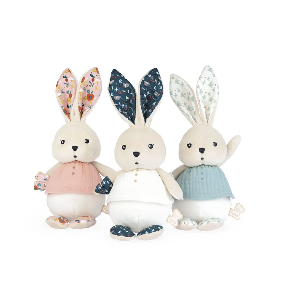 Kaloo Peluche Rose^Peluche Lapin Rose Coquelicot